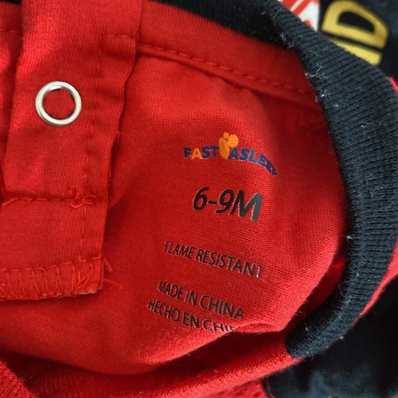 Fast Asleep football Jersey style baby outfit - Picture 7 of 7